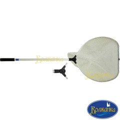 Подсачек телескопический, алюминиевый лодочный "Волжанка" 2.4м, леска, ZD-8070242